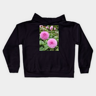 Two Pink Dahlias Kids Hoodie